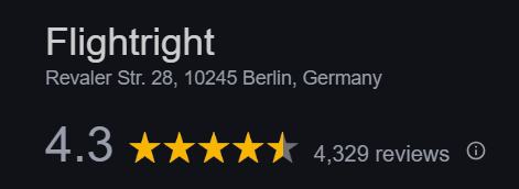 Flightright rating Flightright rating