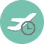 delayed flight icon